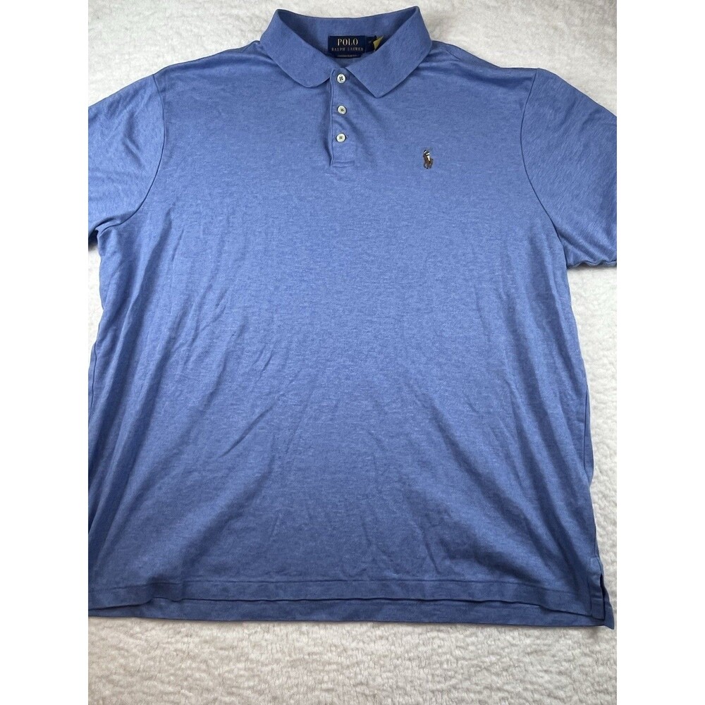 Polo Ralph Lauren Shirt Mens XXL Short Sleeve Soft Touch Preppy Flesh Pony